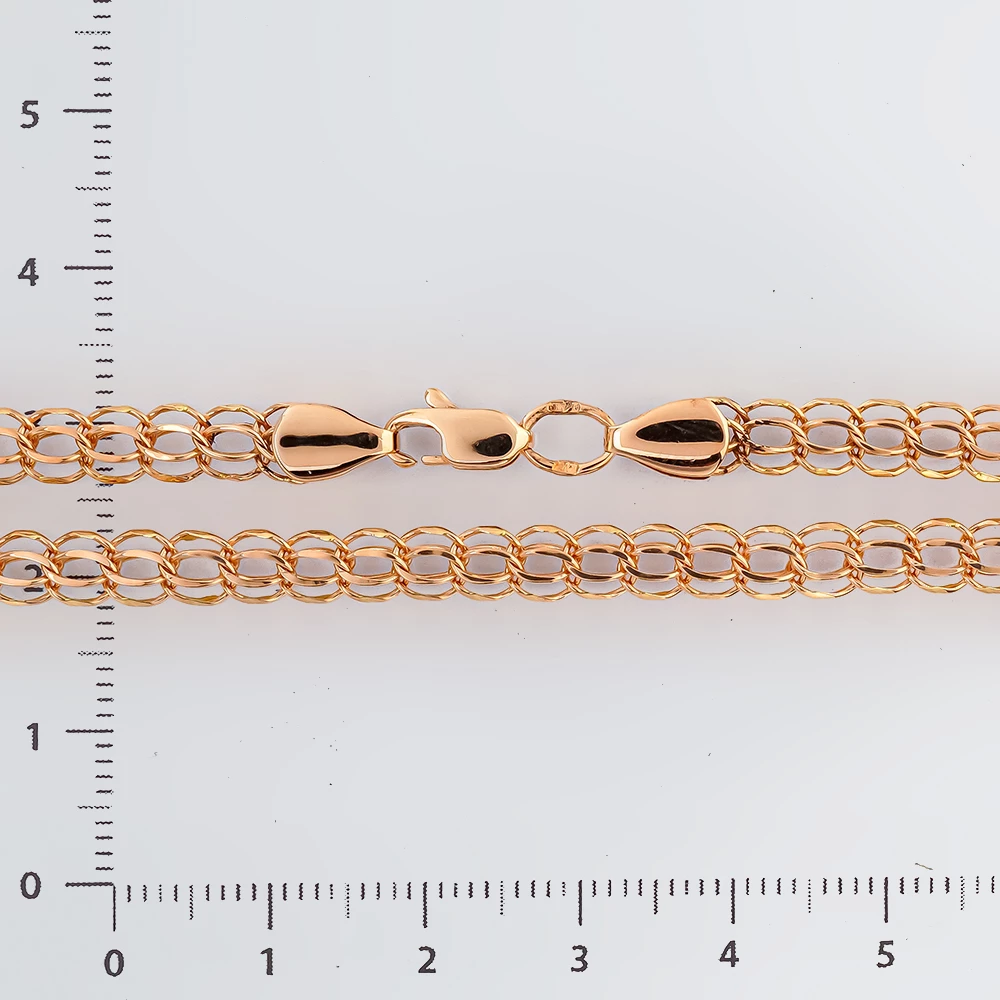 Цепь из красного золота 585 пробы