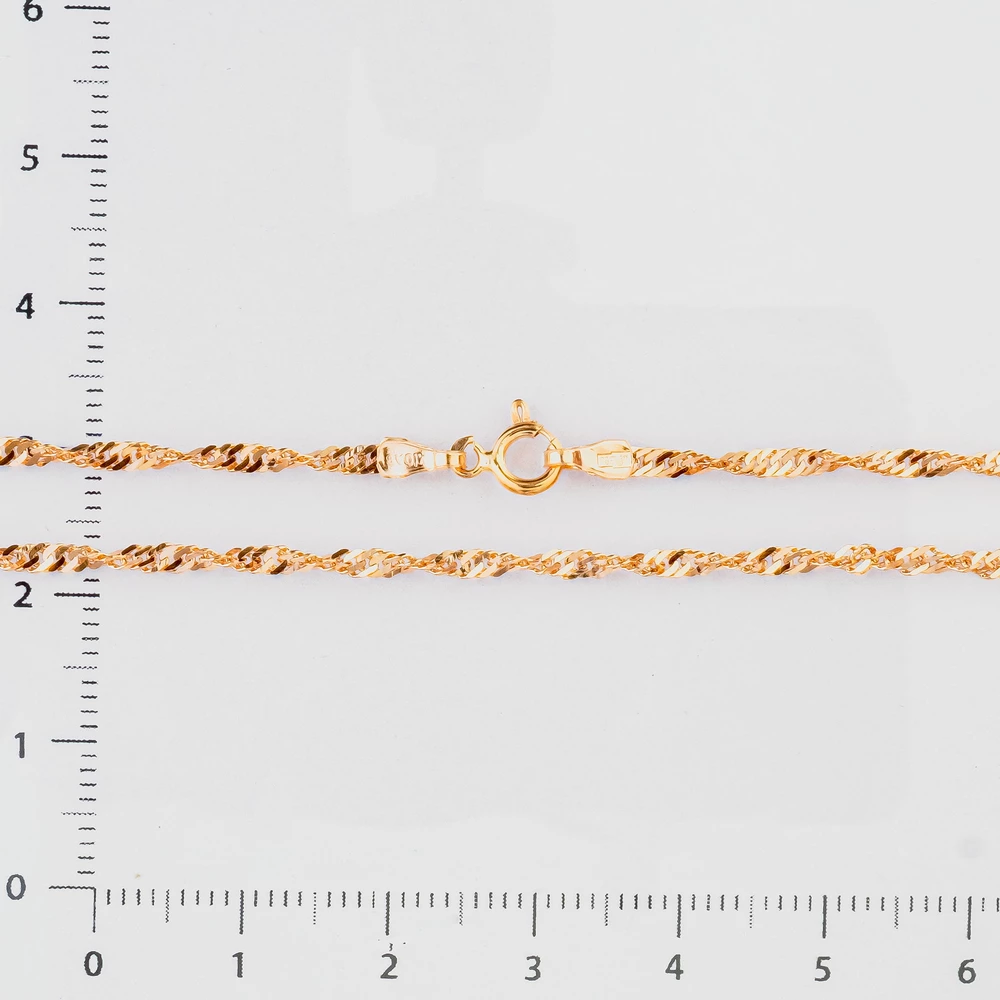 Цепь из красного золота 585 пробы