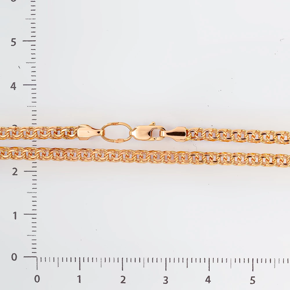 Цепь из красного золота 585 пробы