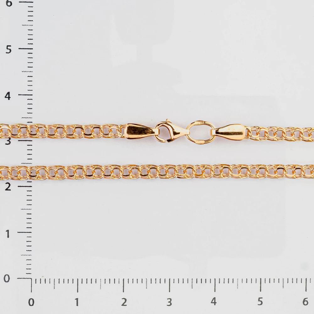 Цепь из красного золота 585 пробы