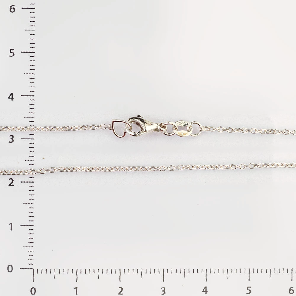 Цепь из белого золота 750 пробы