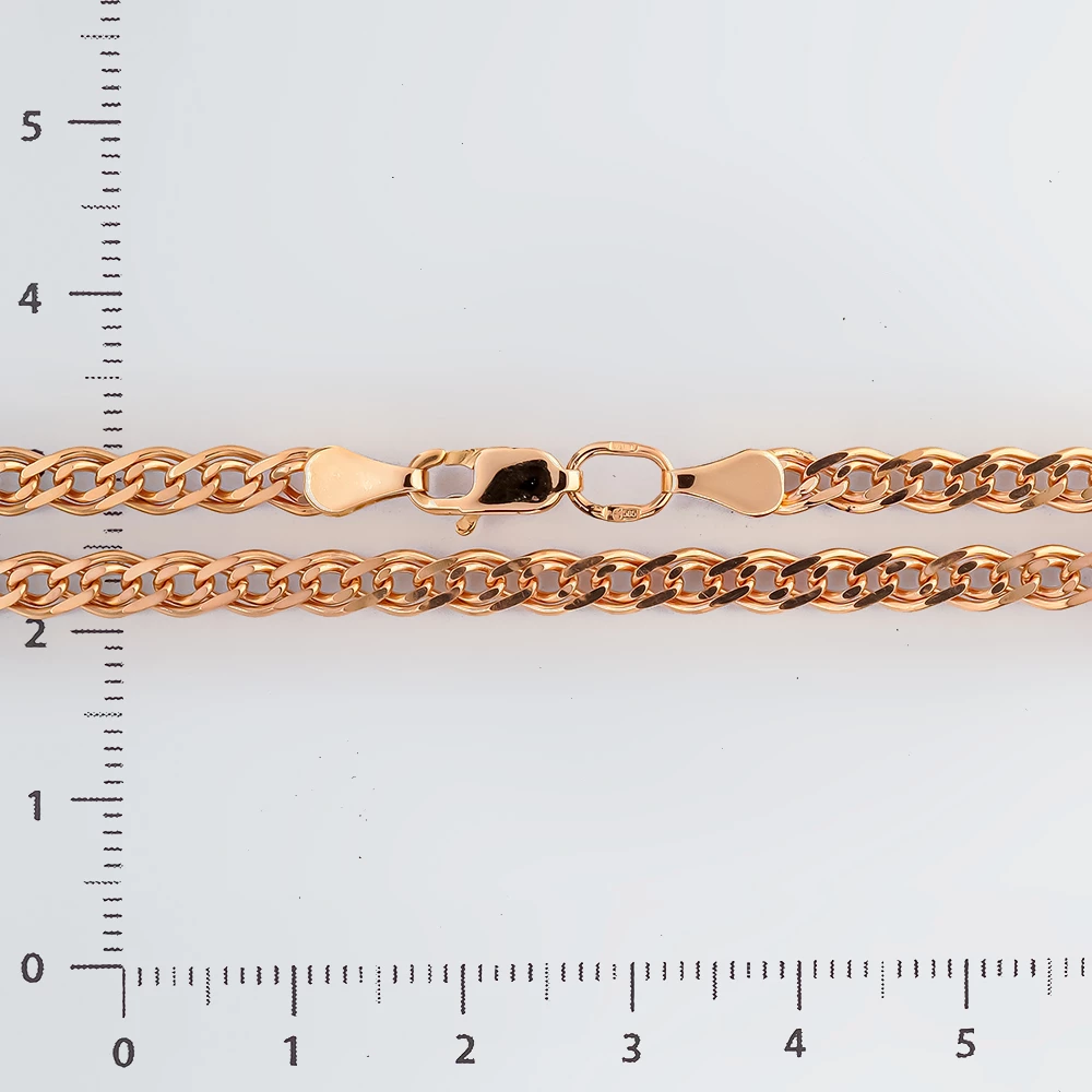 Цепь из красного золота 585 пробы