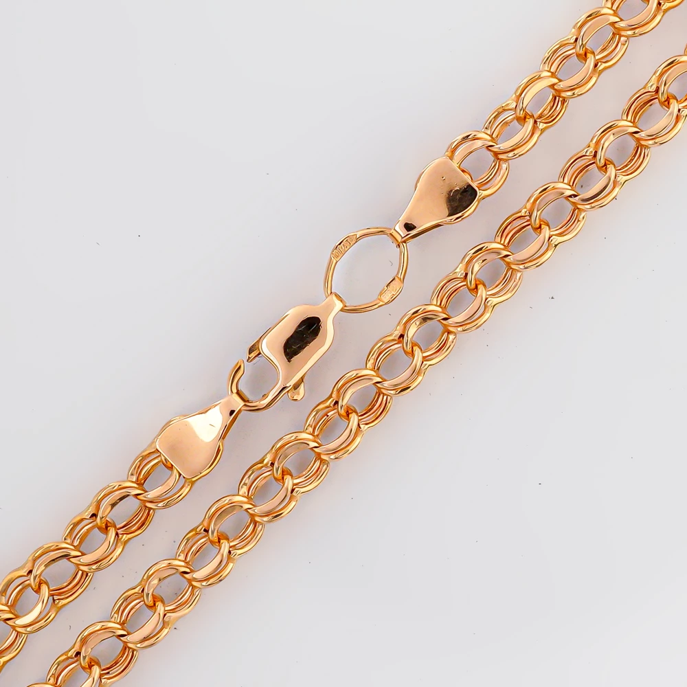 Цепь из красного золота 585 пробы