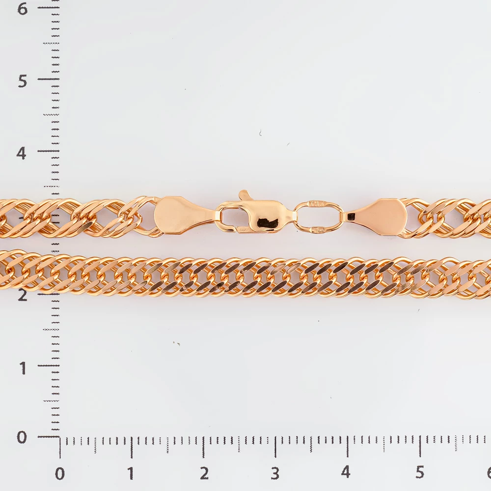 Цепь из красного золота 585 пробы