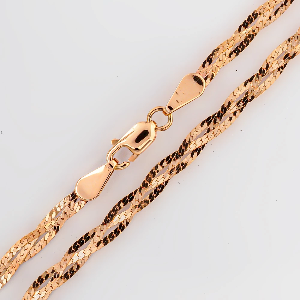 Цепь из красного золота 585 пробы