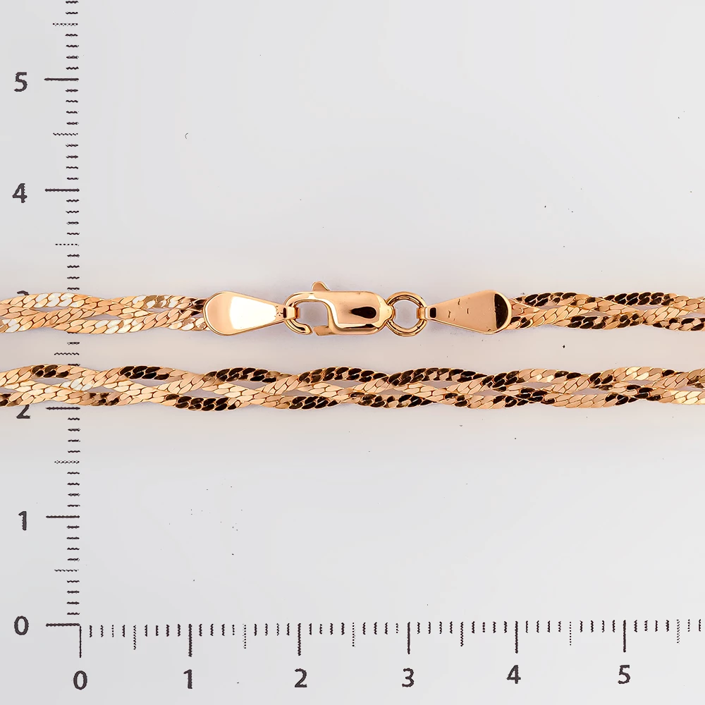 Цепь из красного золота 585 пробы