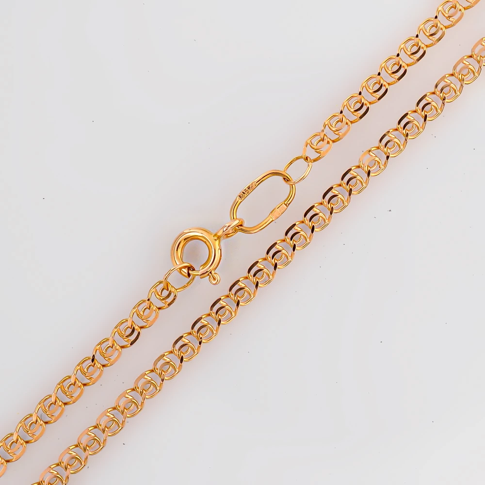 Цепь из красного золота 585 пробы