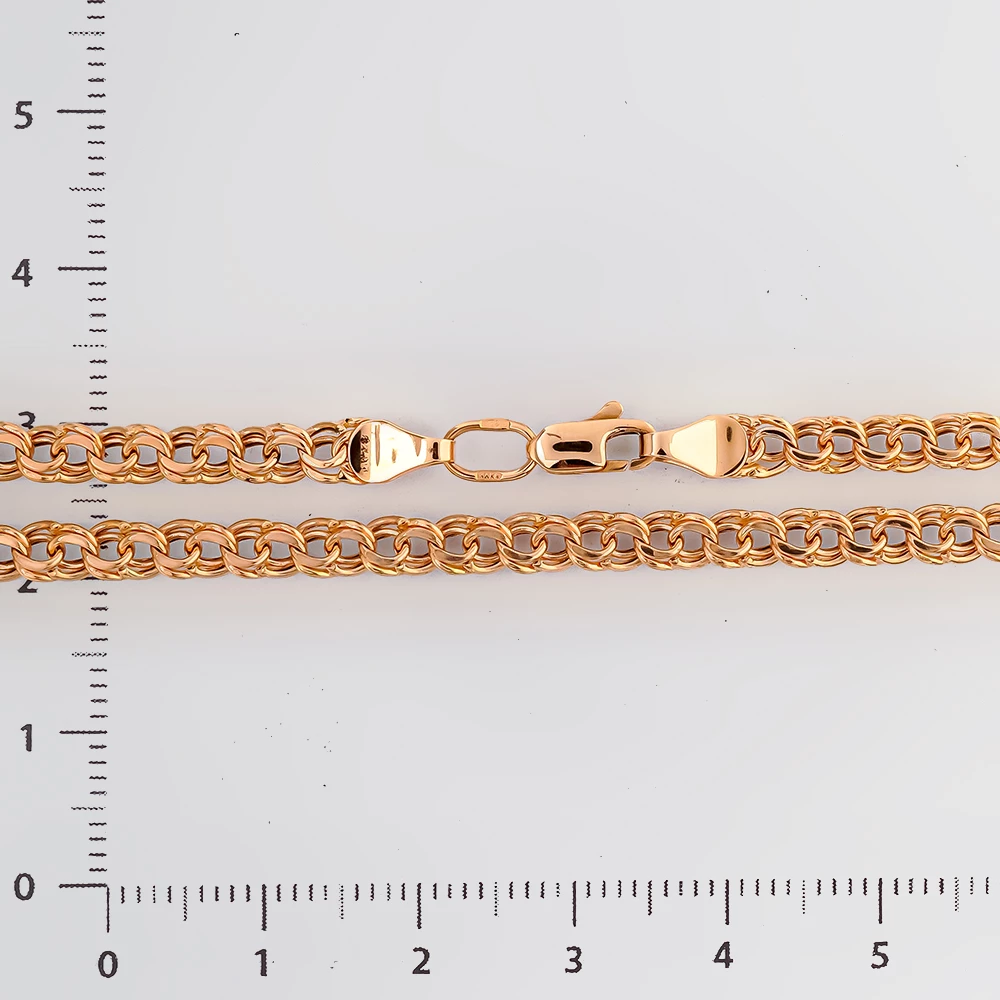 Цепь из красного золота 585 пробы