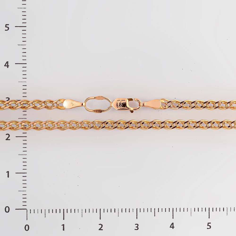 Цепь из красного золота 585 пробы
