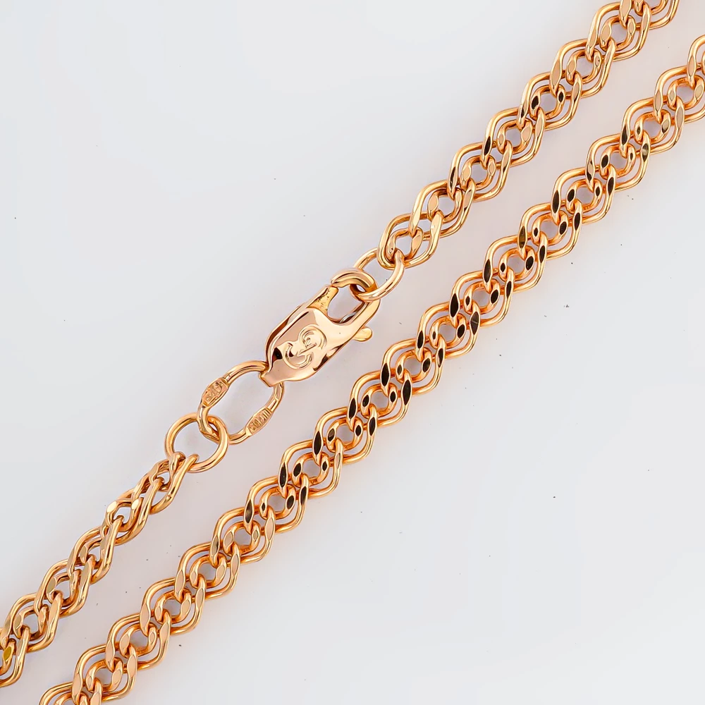 Цепь из красного золота 585 пробы