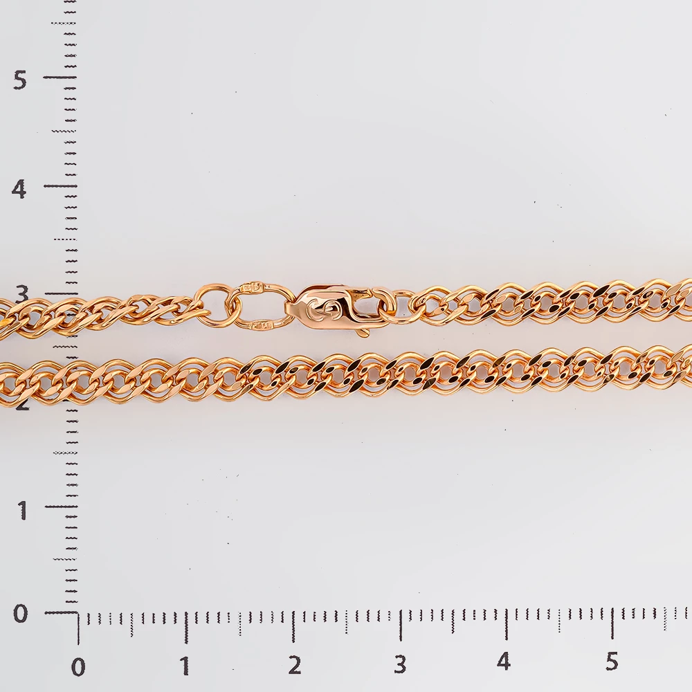 Цепь из красного золота 585 пробы