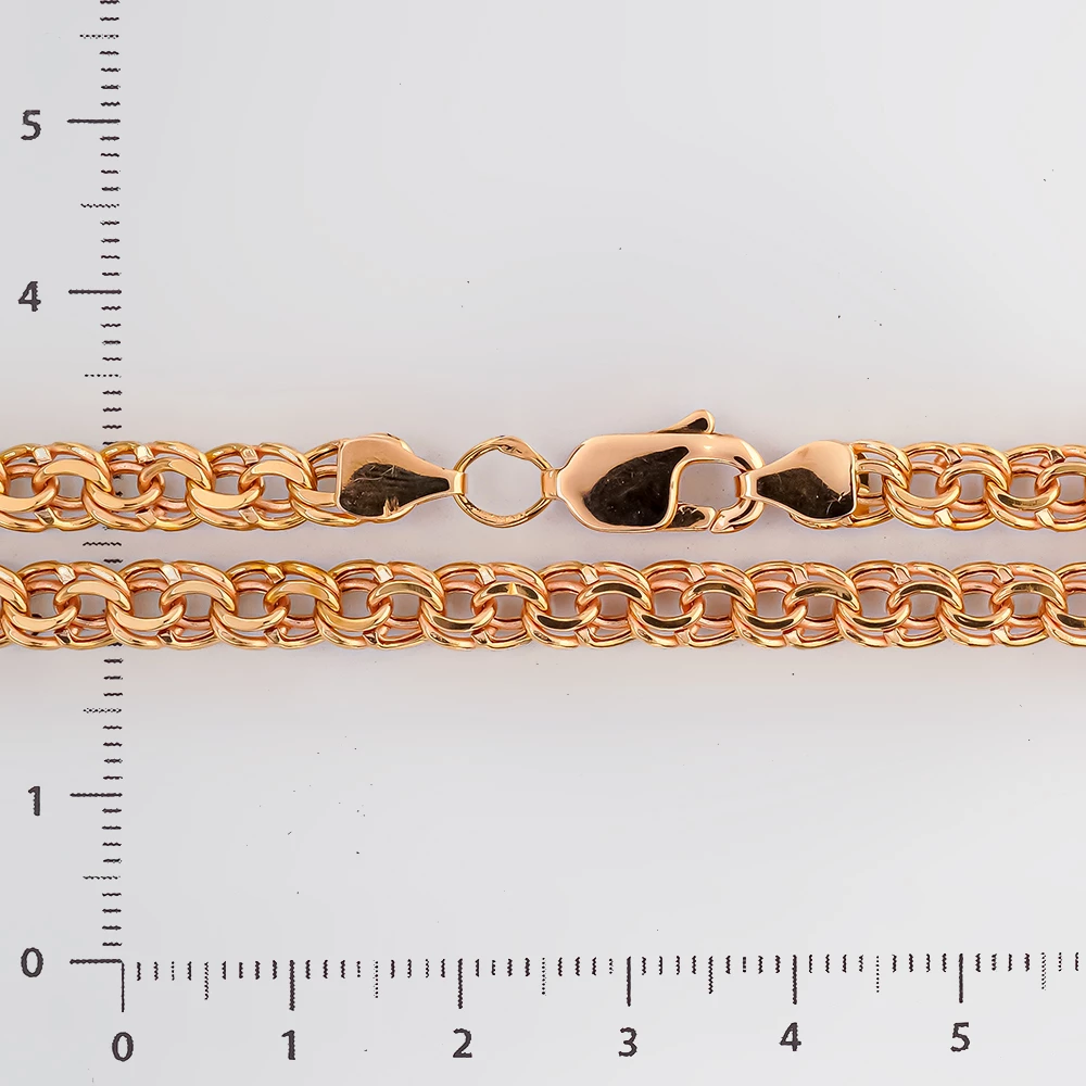 Цепь из красного золота 585 пробы