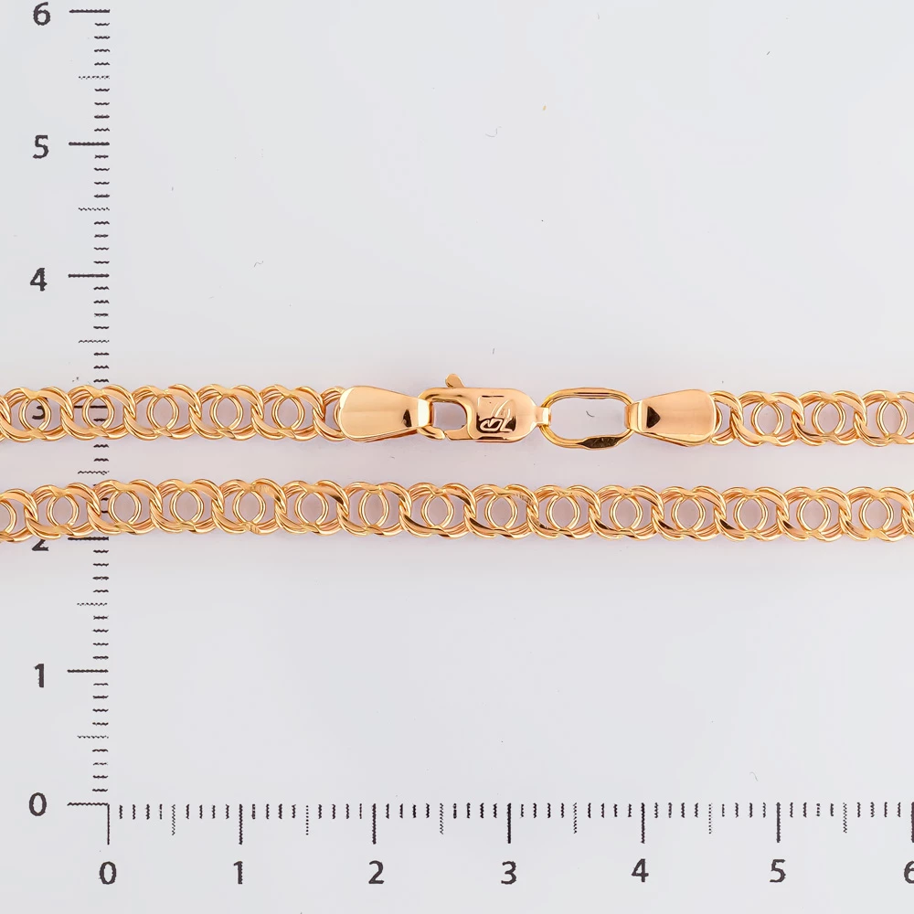Цепь из красного золота 585 пробы