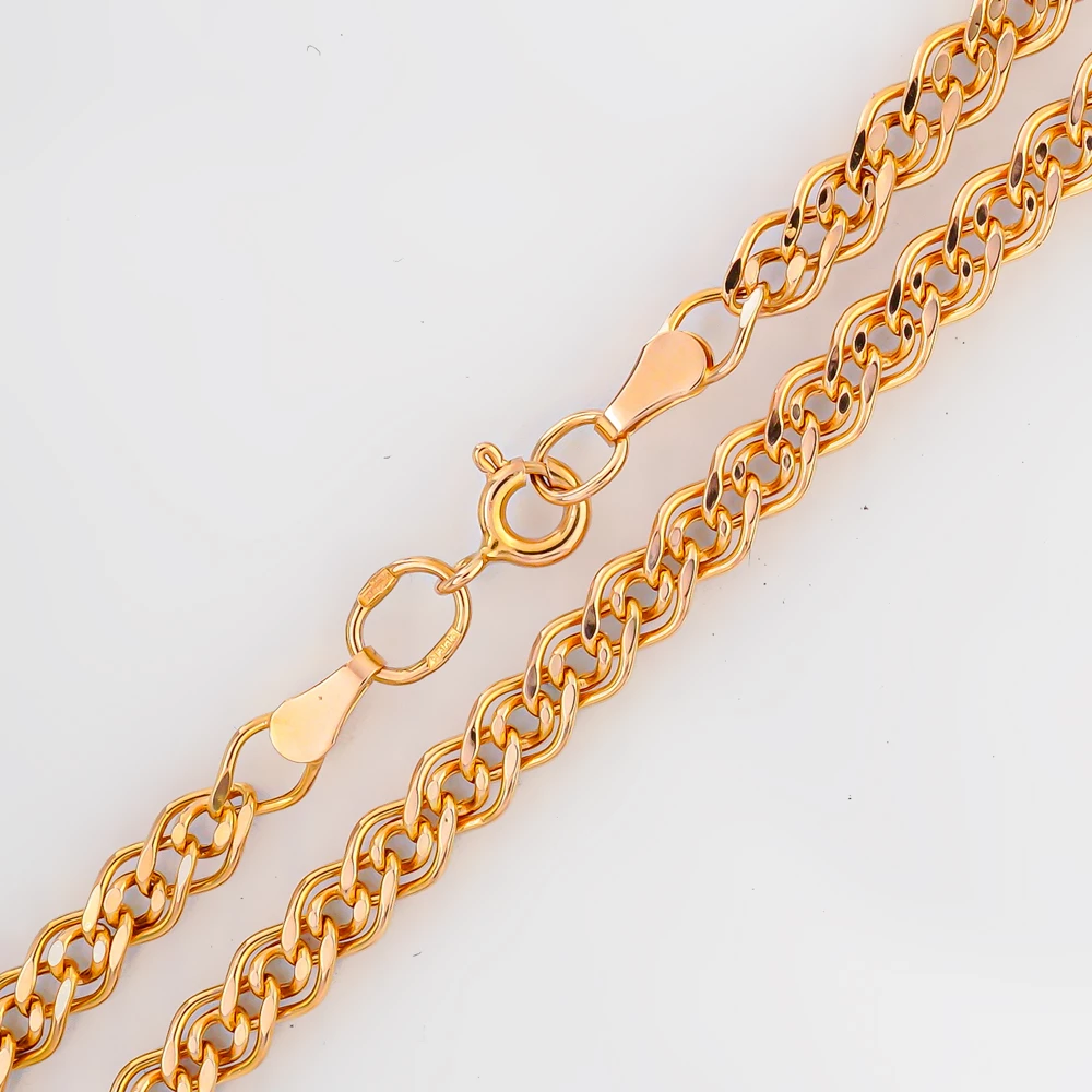 Цепь из красного золота 585 пробы