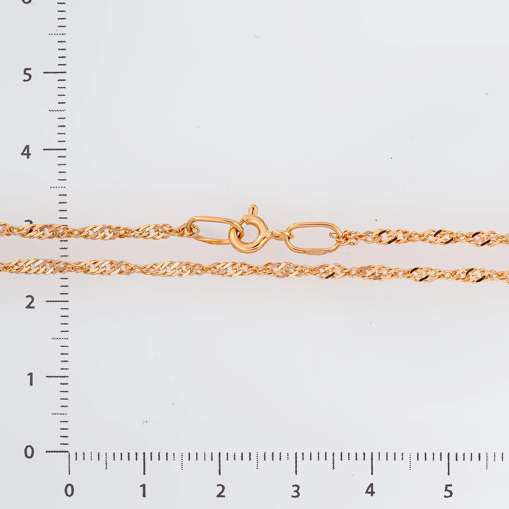 Цепь из красного золота 585 пробы