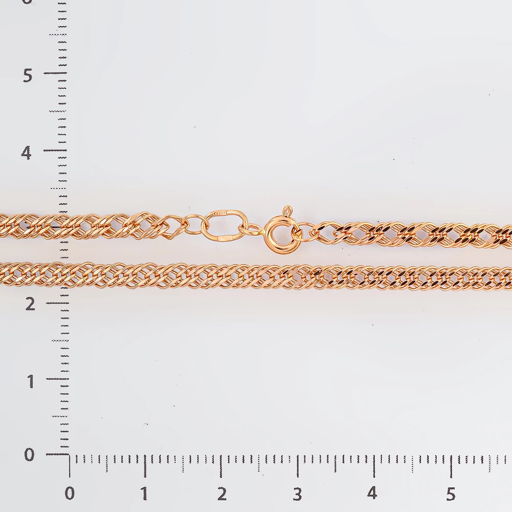 Цепь из красного золота 585 пробы