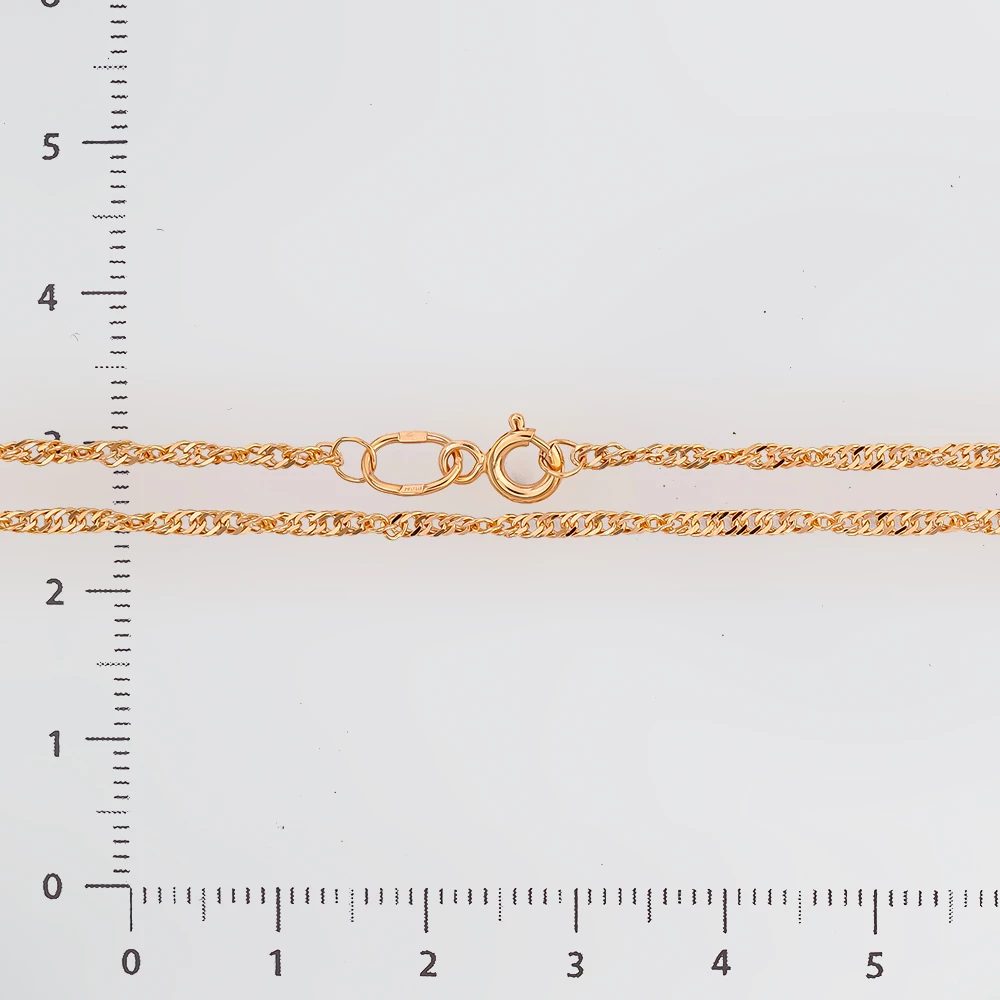 Цепь из красного золота 585 пробы