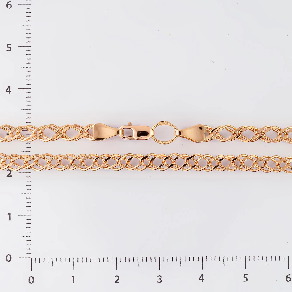 Цепь из красного золота 585 пробы