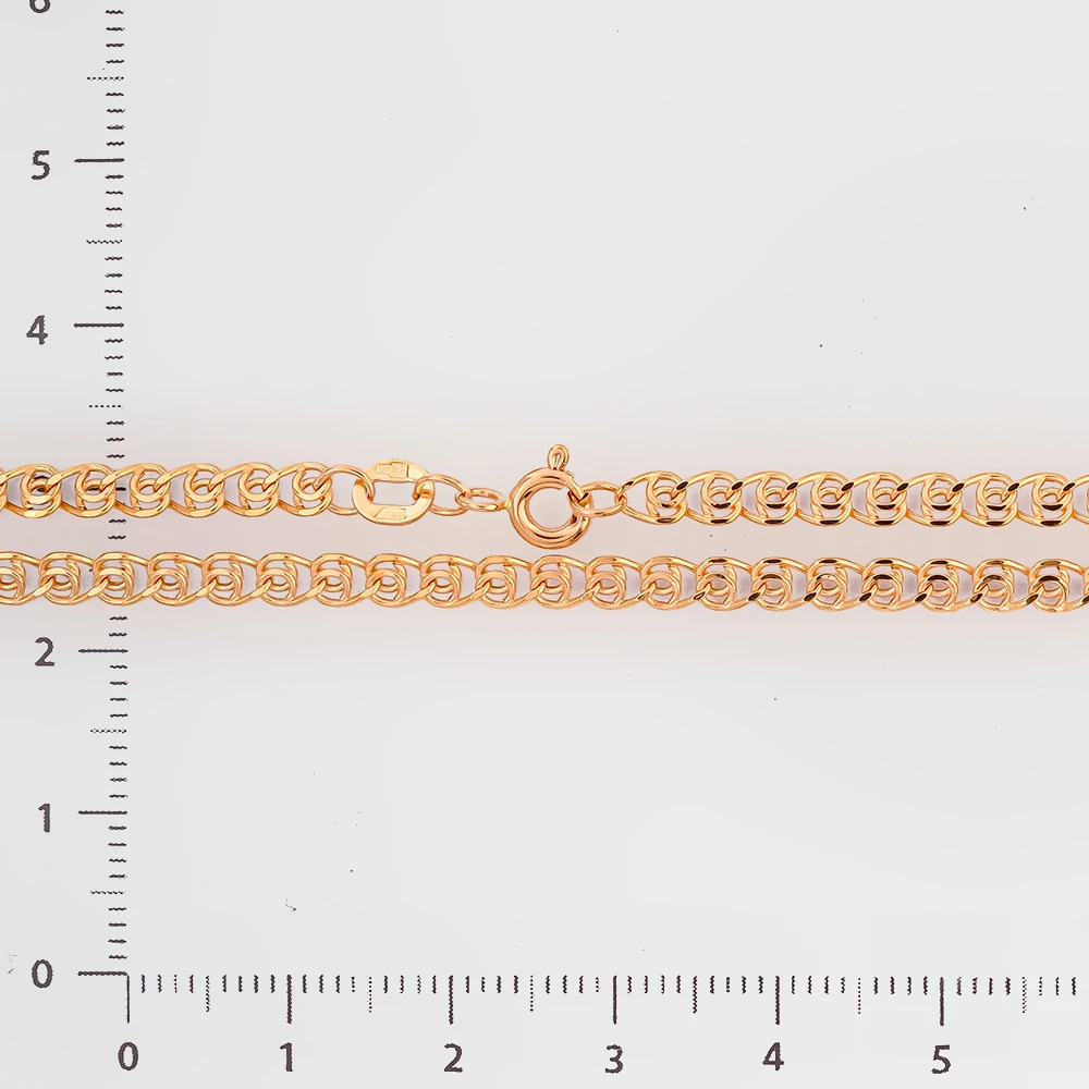 Цепь из красного золота 585 пробы