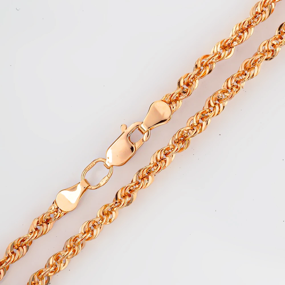 Цепь из красного золота 585 пробы