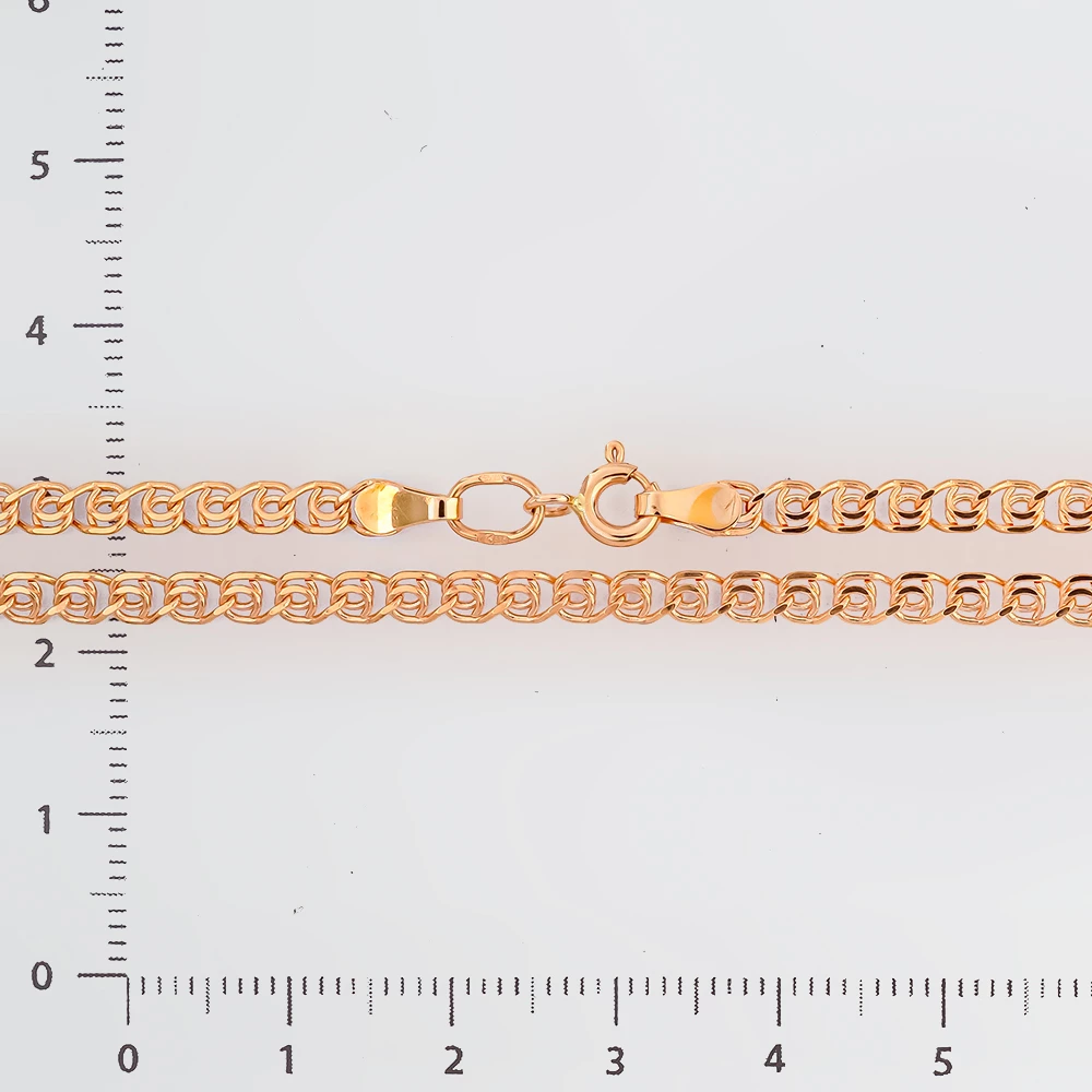 Цепь из красного золота 585 пробы