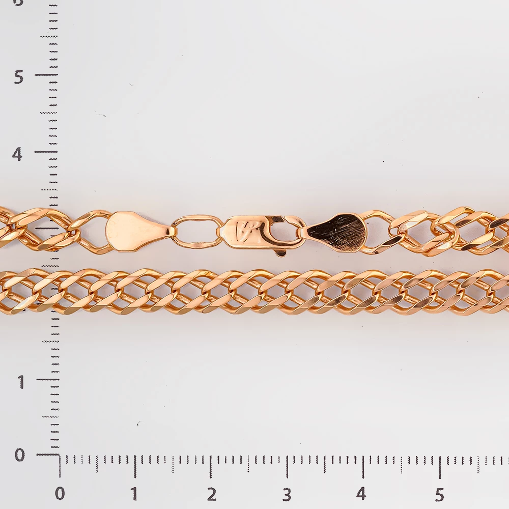 Цепь из красного золота 585 пробы