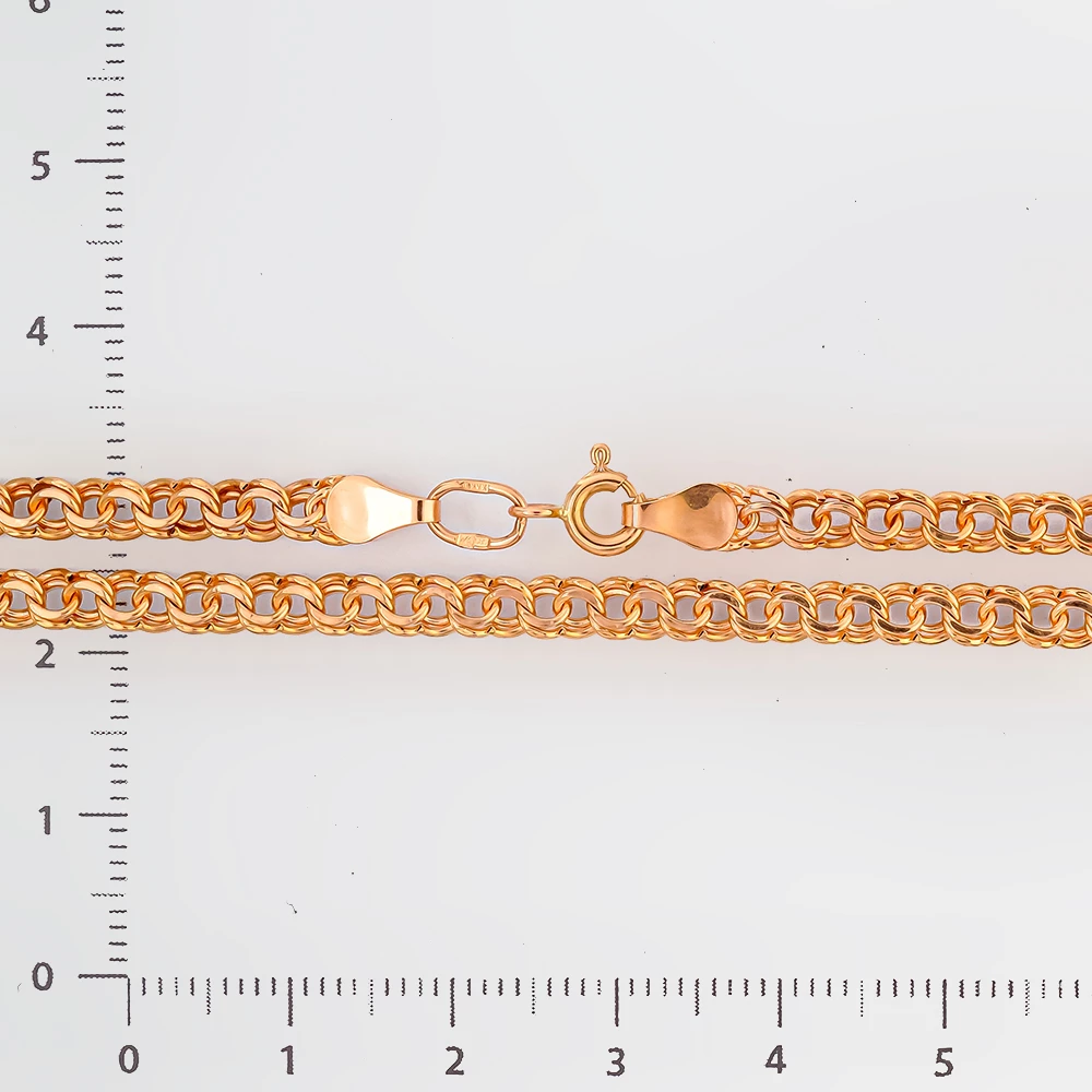 Цепь из красного золота 585 пробы