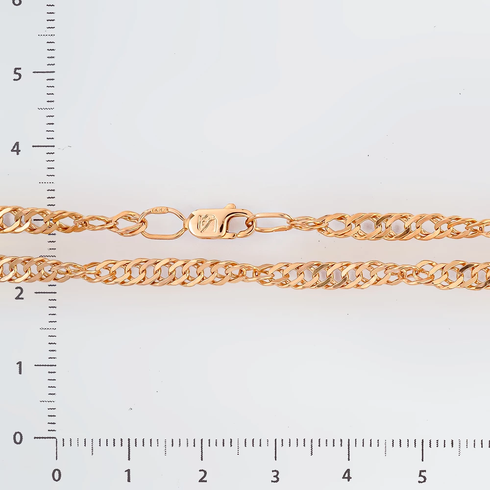 Цепь из красного золота 585 пробы