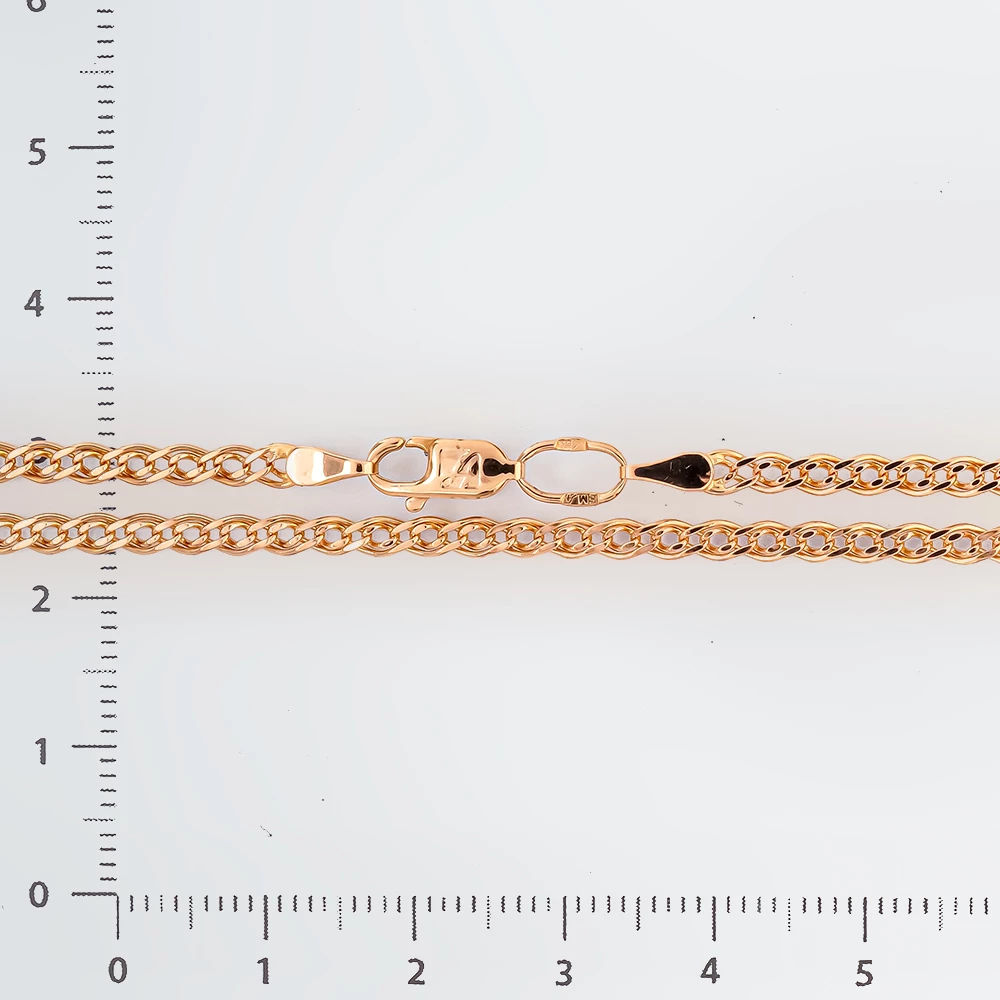 Цепь из красного золота 585 пробы