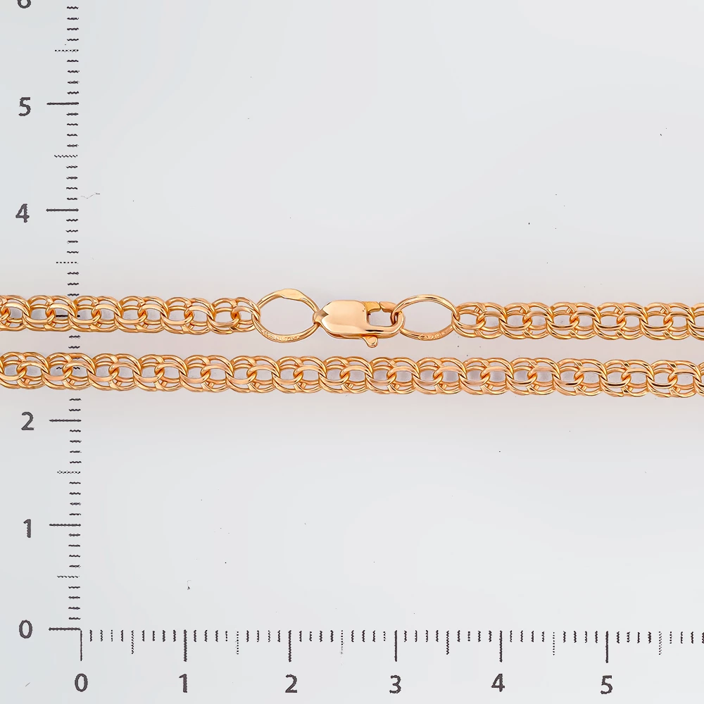 Цепь из красного золота 585 пробы