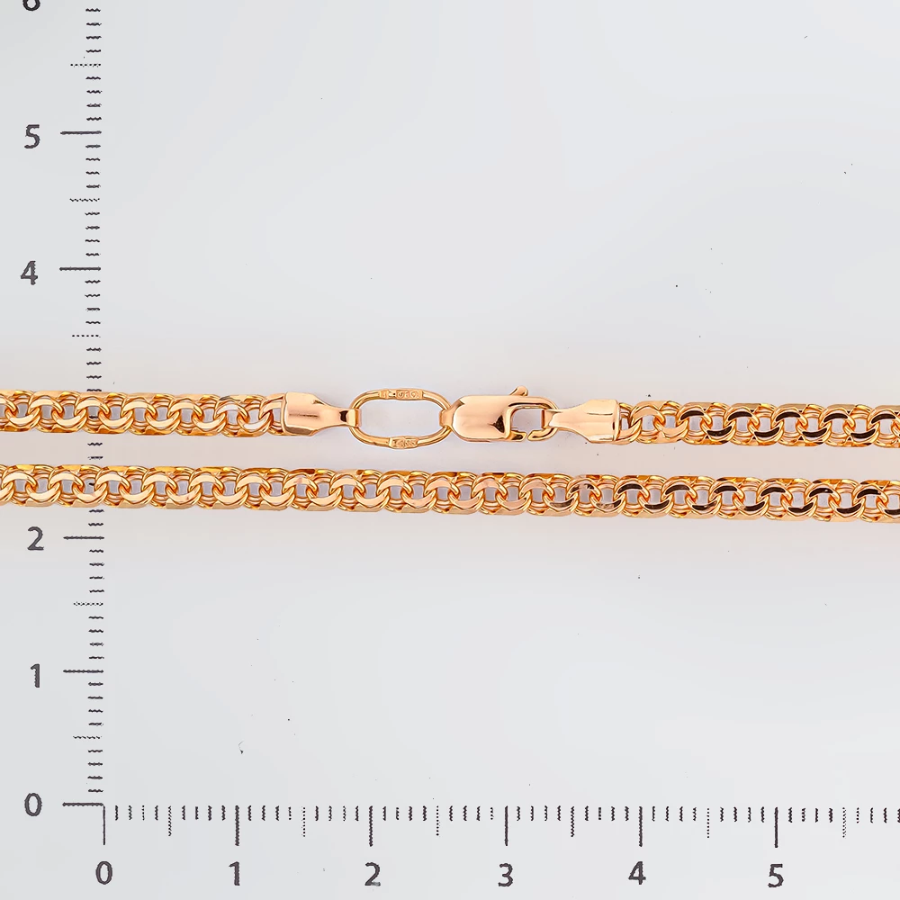 Цепь из красного золота 585 пробы