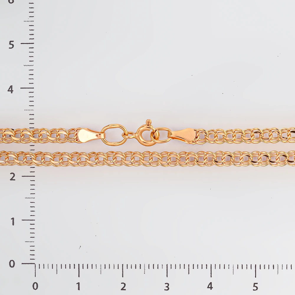 Цепь из красного золота 585 пробы