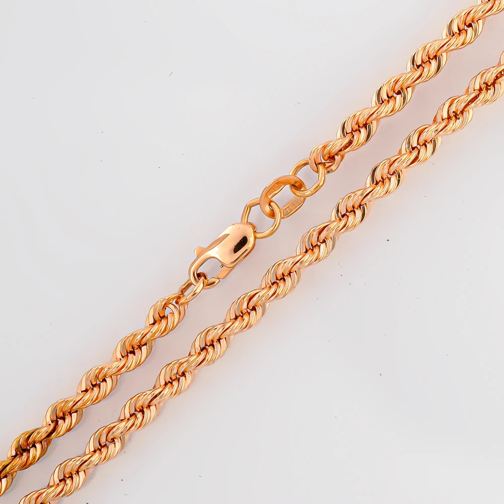 Цепь из красного золота 585 пробы