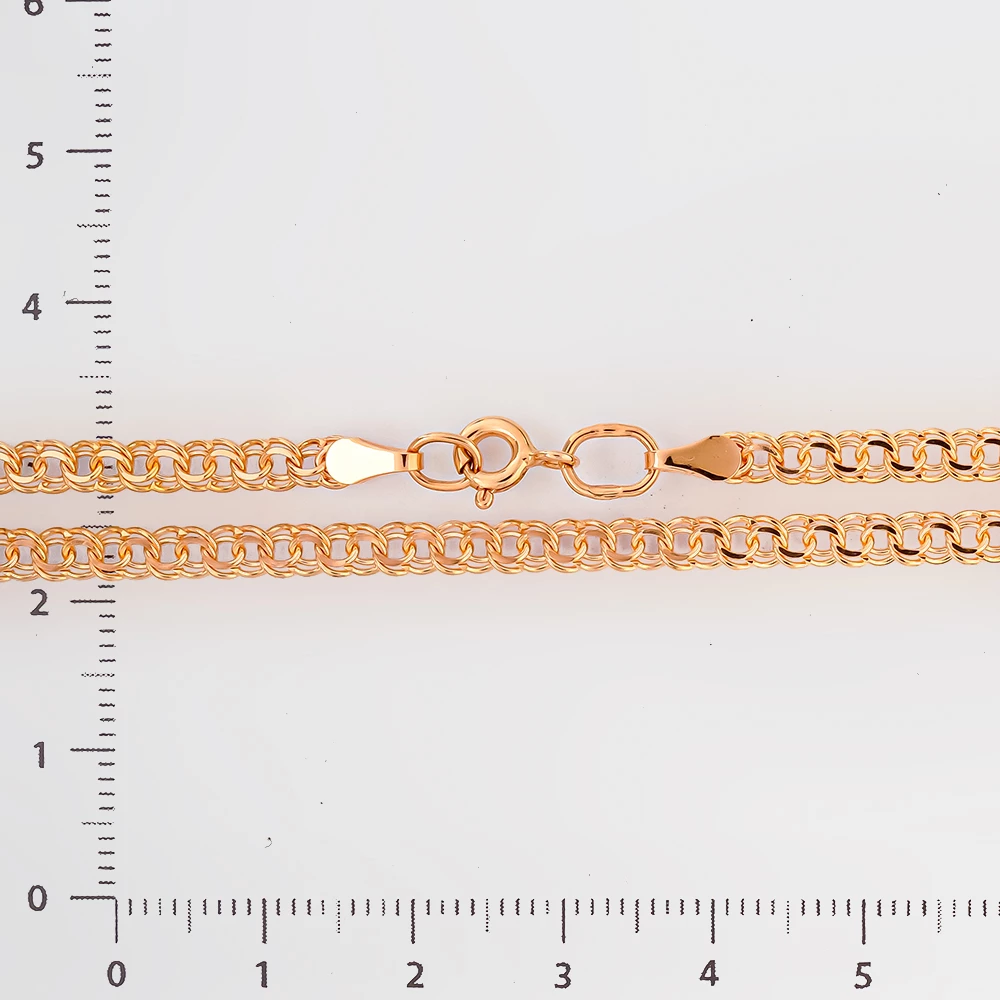 Цепь из красного золота 585 пробы