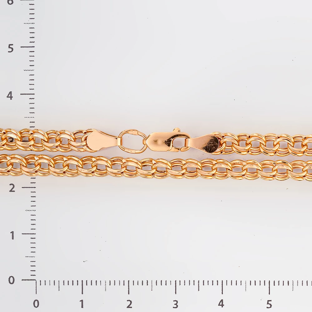 Цепь из красного золота 585 пробы