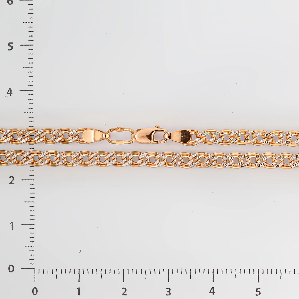 Цепь из красного золота 585 пробы