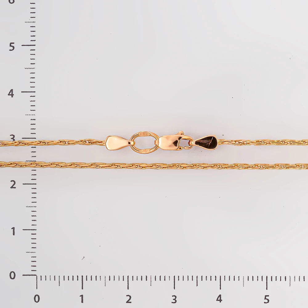 Цепь из красного золота 585 пробы