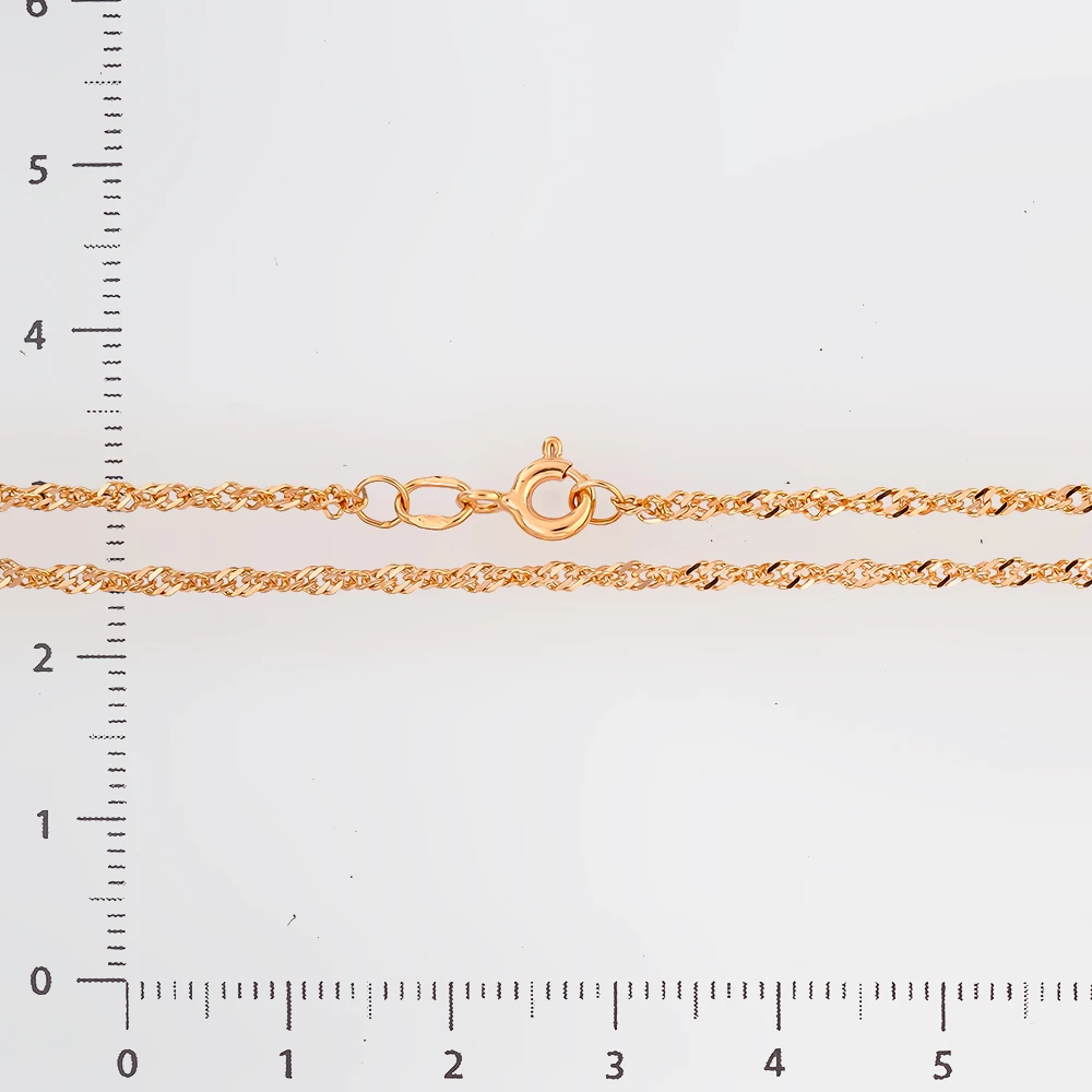 Цепь из красного золота 585 пробы