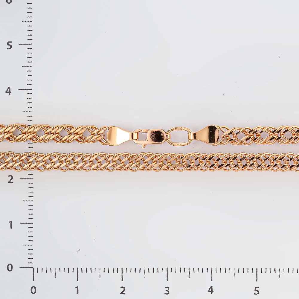 Цепь из красного золота 585 пробы