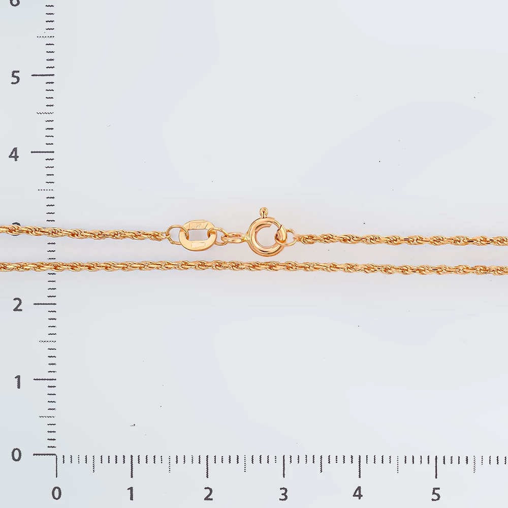 Цепь из красного золота 585 пробы