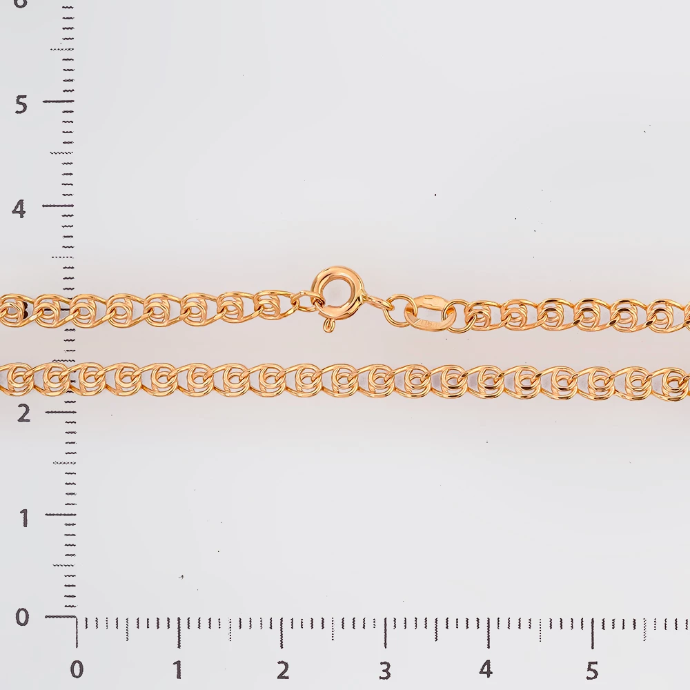 Цепь из красного золота 585 пробы