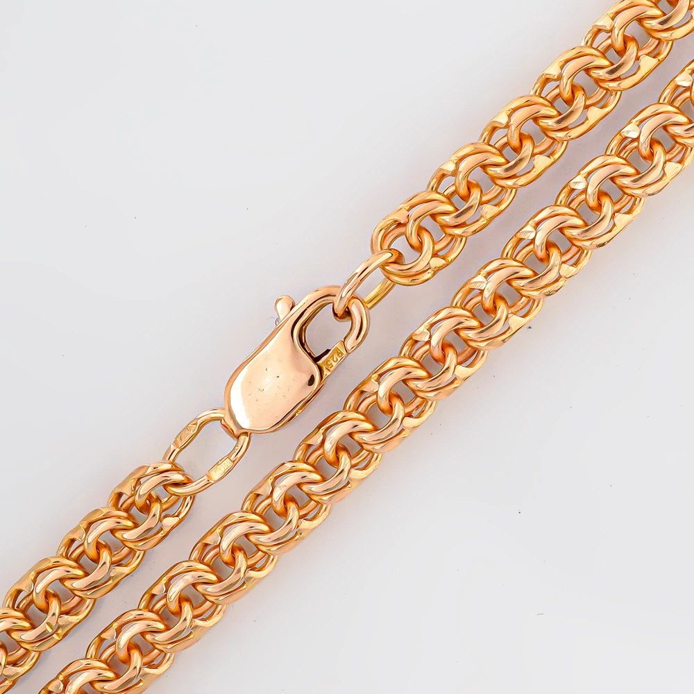 Цепь из красного золота 585 пробы