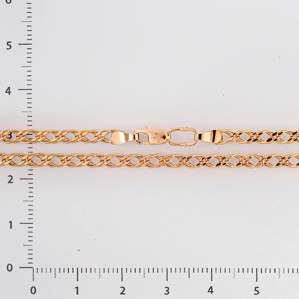 Цепь из красного золота 585 пробы