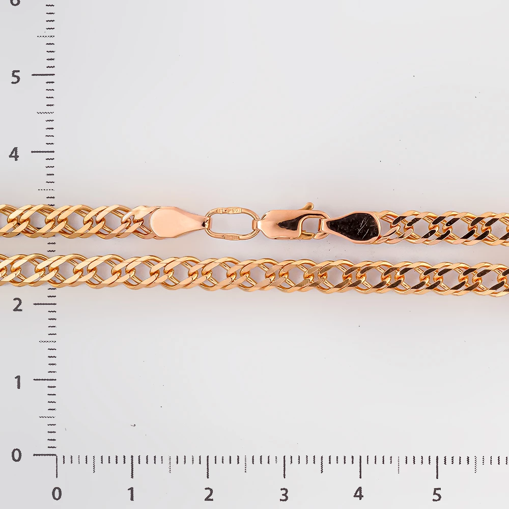 Цепь из красного золота 585 пробы