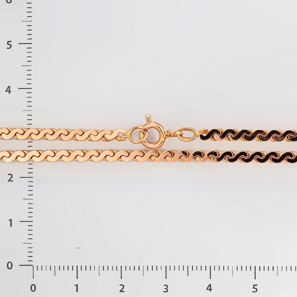 Цепь из красного золота 585 пробы