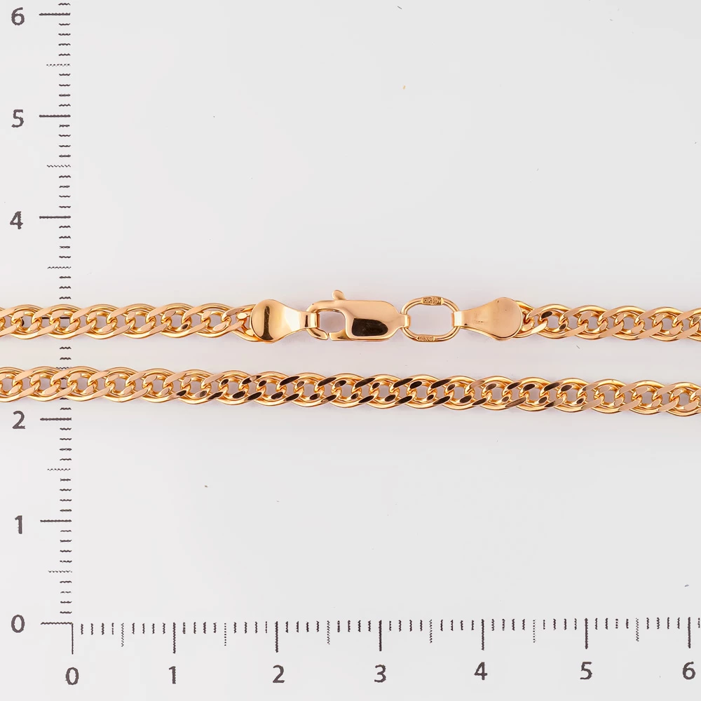 Цепь из красного золота 585 пробы