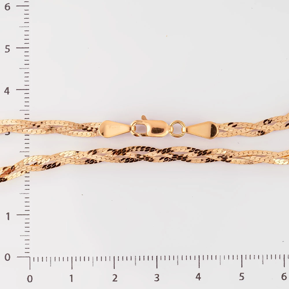 Цепь из красного золота 585 пробы