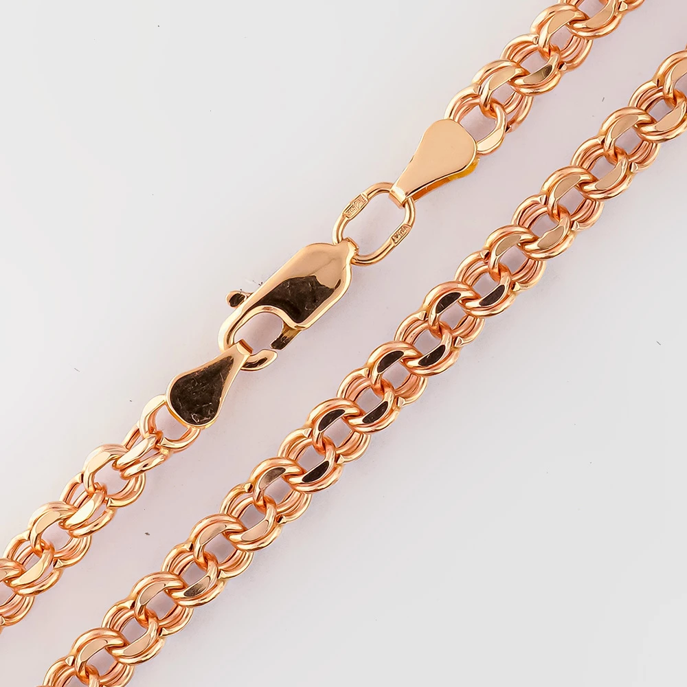 Цепь из красного золота 585 пробы