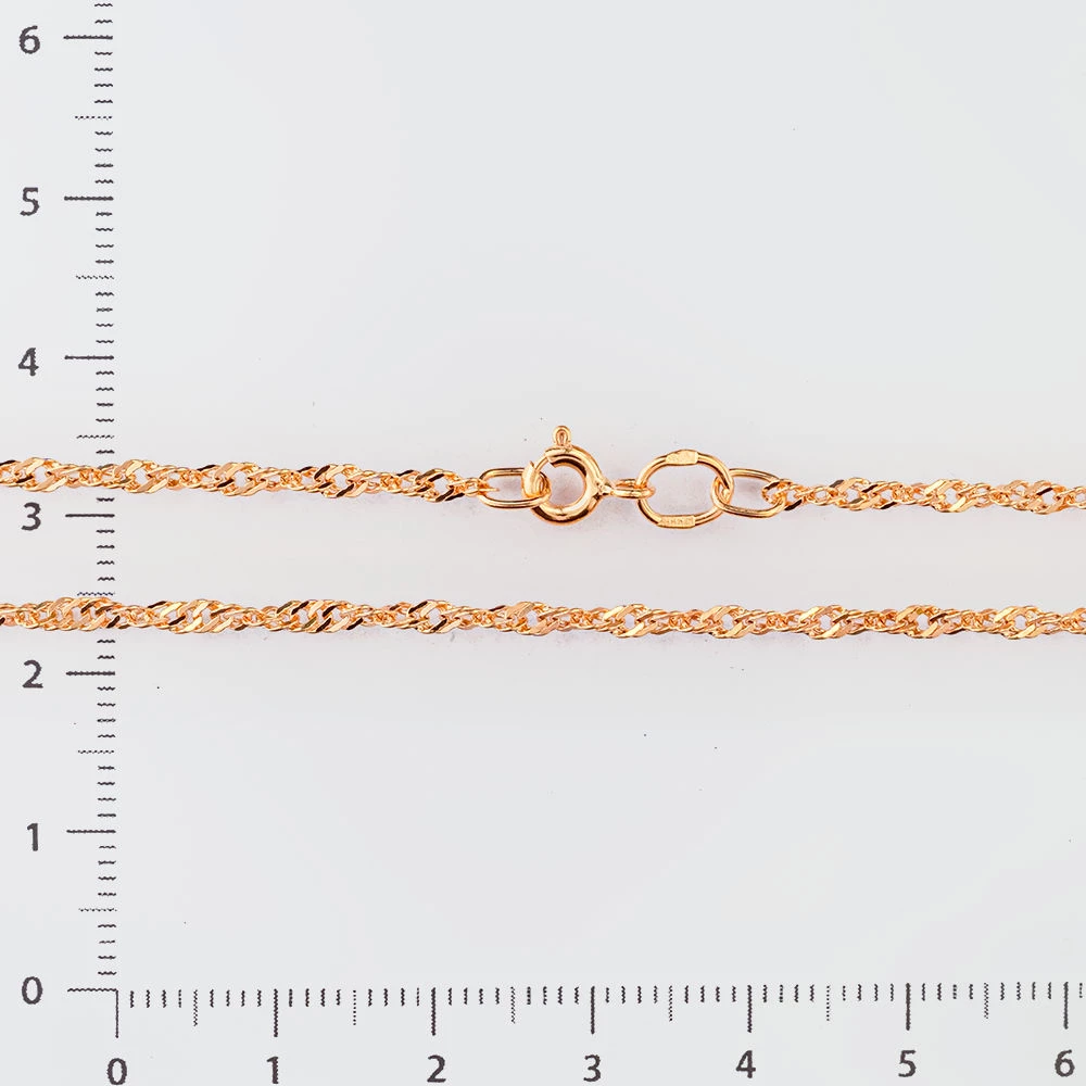 Цепь из красного золота 585 пробы