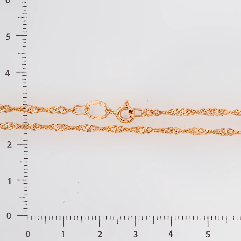 Цепь из красного золота 585 пробы